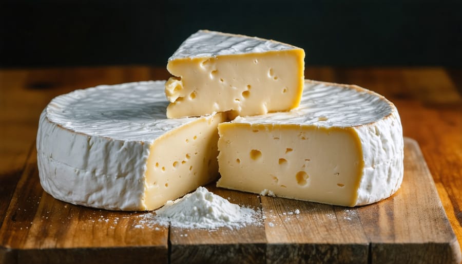 Variety of homemade soft cheeses including ricotta, cream cheese, and paneer displayed on wooden board