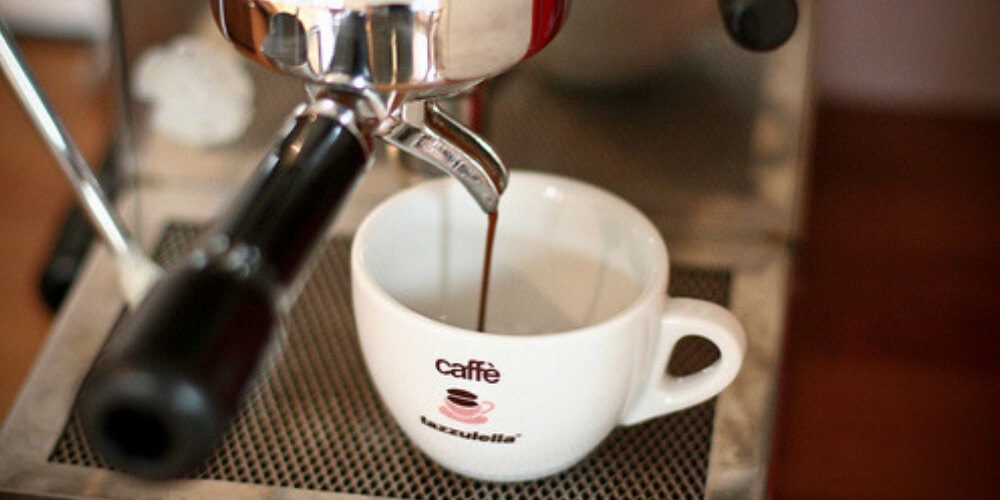 espresso machine with holder