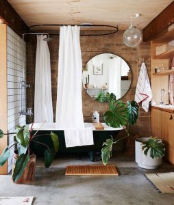 wooden bathroom design