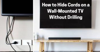 How to Hide Cords on a Wall-Mounted TV Without Drilling